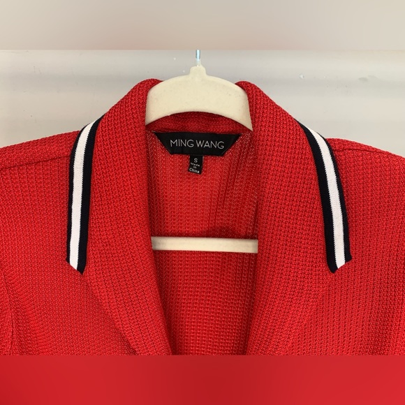 Ming Wang Knit contrast Jacket - Picture 7 of 11